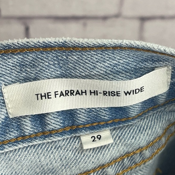 Aritzia Denim Forum the Farrah hi rise wide jeans size 29 - Picture 3 of 9